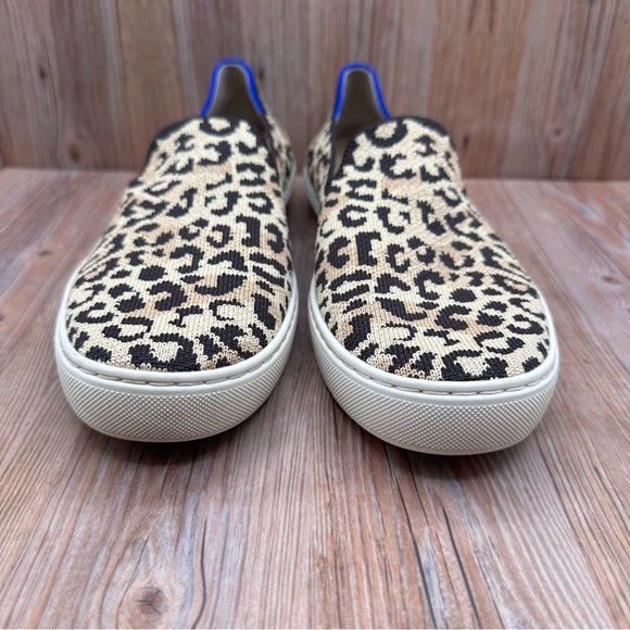 Rothy’s The Sneaker Slip On Desert Cat Leopard Cheetah Women's Size 8 - Picture 2 of 8
